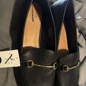 Black Leather Loafers